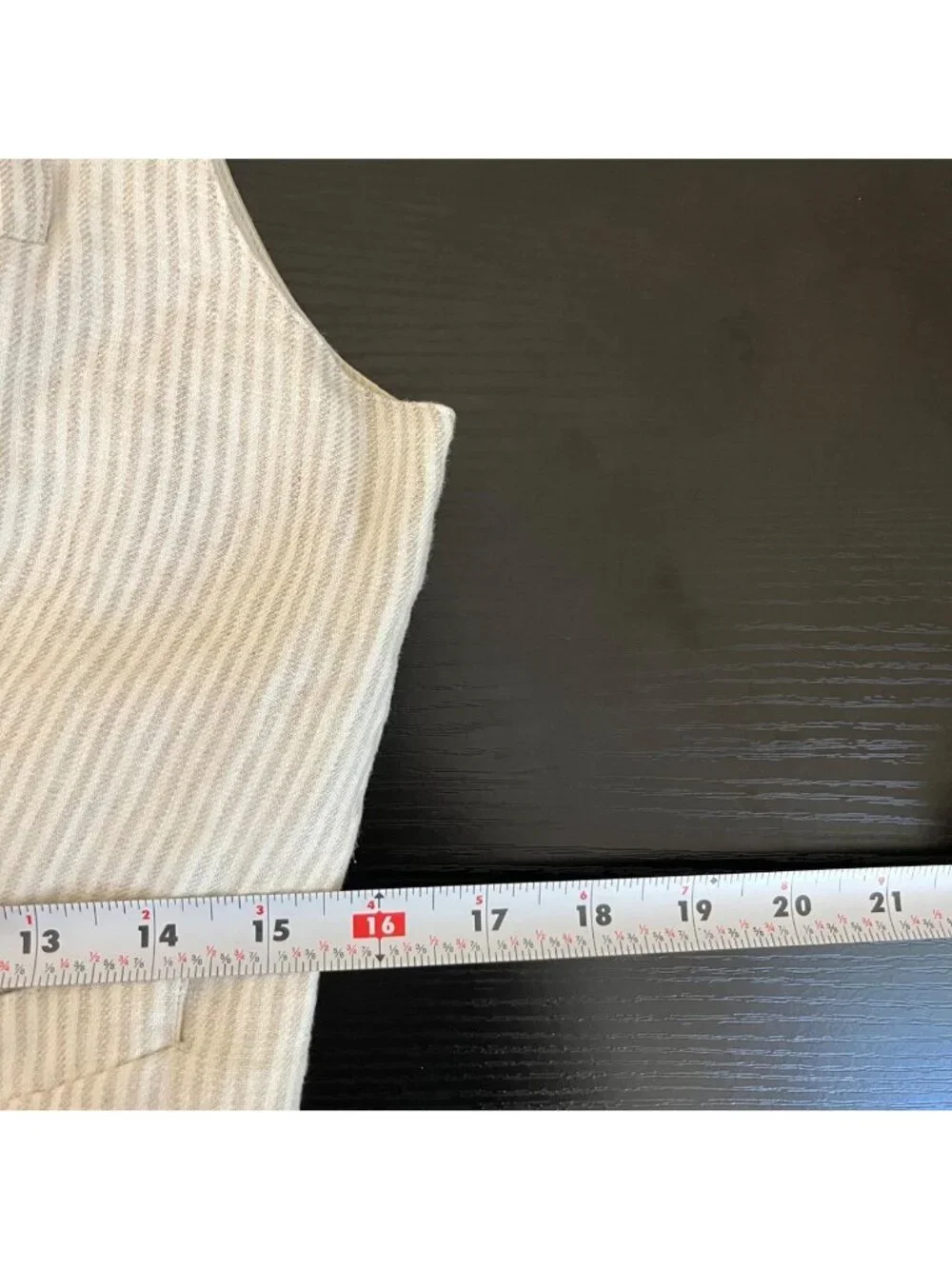 beige pinstripe linen clean girl preppy old money country club vest